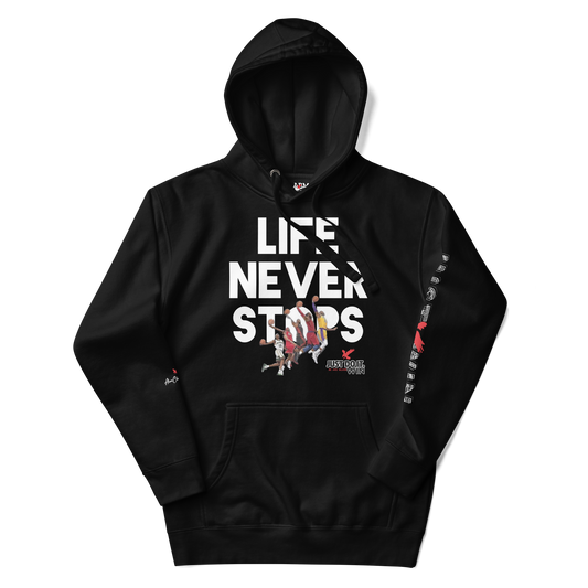 LBj "Life Never Stops" Just Win Hoody
