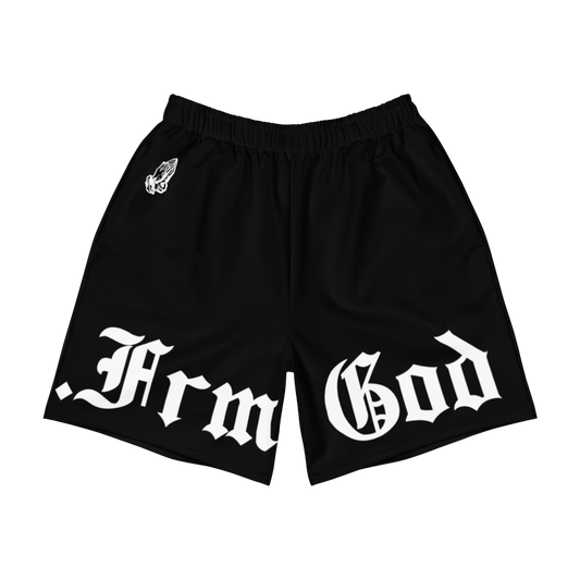 .Frm God Over Sized Logo Athletic Shorts
